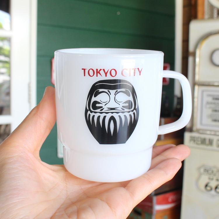 マグカップ MILK CUP ミルクカップ  TOKYO 東京 高さ9×幅10×奥行7.8cm 耐熱ガラス ミルキーグラス 食器 | ブランド登録なし | 01