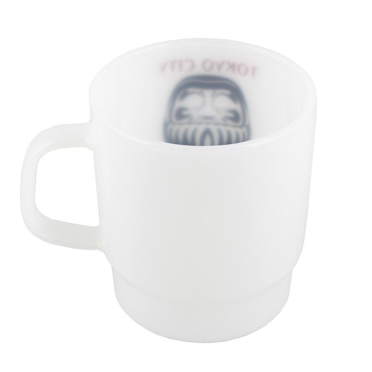 マグカップ MILK CUP ミルクカップ  TOKYO 東京 高さ9×幅10×奥行7.8cm 耐熱ガラス ミルキーグラス 食器 | ブランド登録なし | 03