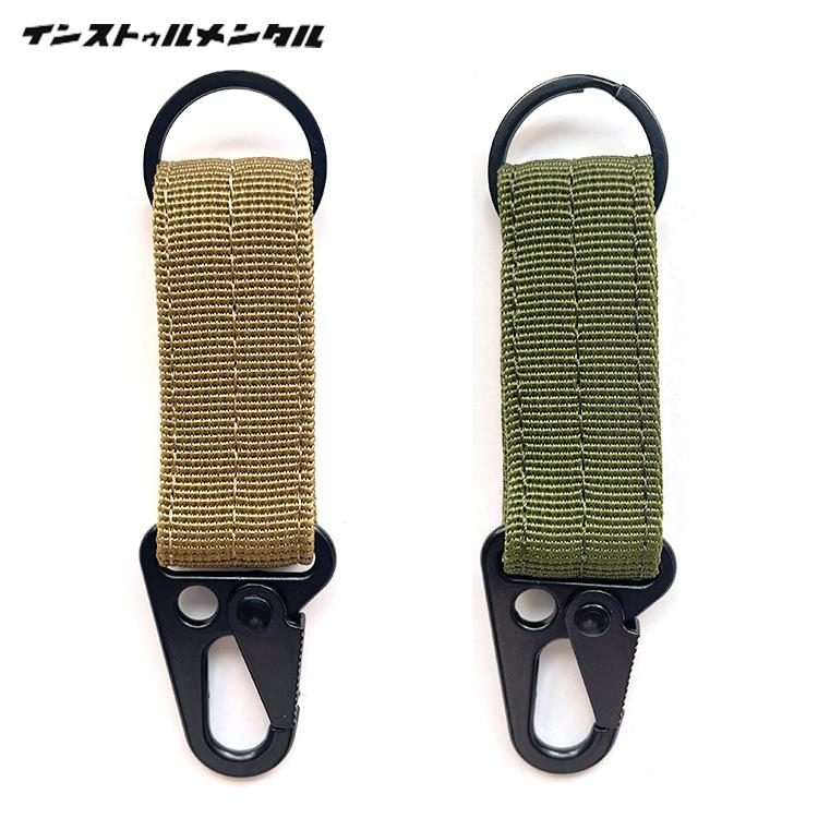 キーホルダー IRON KEYHOLDER アイアンキーホルダー W3×H12cm 鉄製 カラビナ キーリング ミリタリー かっこ | ブランド登録なし