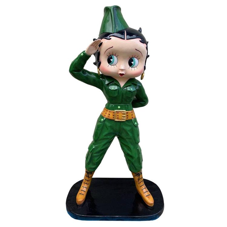 BETTY BOOP 等身大フィギュア ARMY アーミーベティ ビッグサイズ BETTY BOOP 等身大フィギュア ARMY アーミーベティ ビッグサイズ