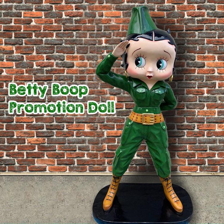 BETTY BOOP 等身大フィギュア ARMY アーミーベティ ビッグサイズ BETTY BOOP 等身大フィギュア ARMY アーミーベティ ビッグサイズ