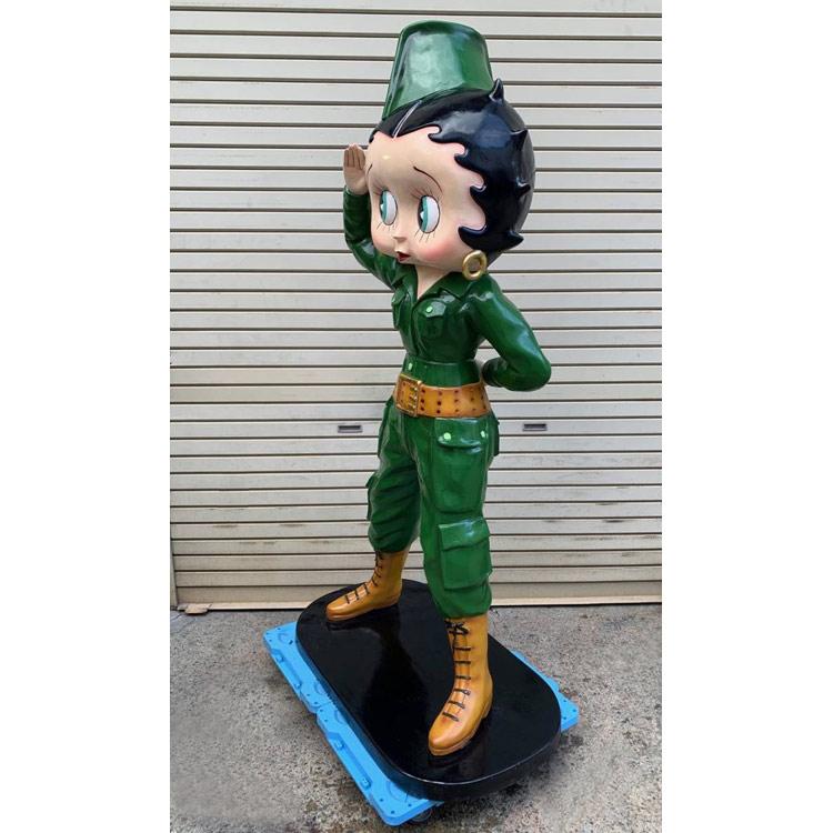 BETTY BOOP 等身大フィギュア ARMY アーミーベティ ビッグサイズ BETTY BOOP 等身大フィギュア ARMY アーミーベティ ビッグサイズ