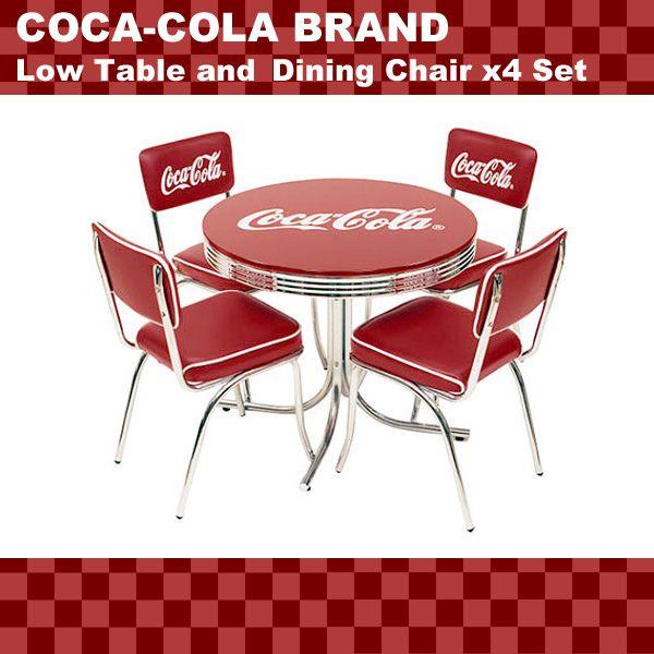 COCA-COLA コカコーラブランド BRAND 木製テーブル&チェア