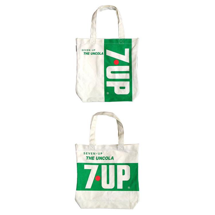 【SALE！】7up セブンアップ キャンバストートバッグTHE UNCOLA 7UP アメリカ雑貨 アメリカン雑貨