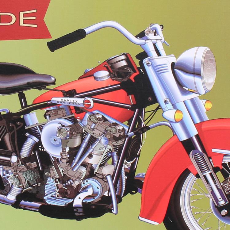 ティンプレート ハーレーダビッドソンDuo-Gride H20×W30cm ブリキ製
