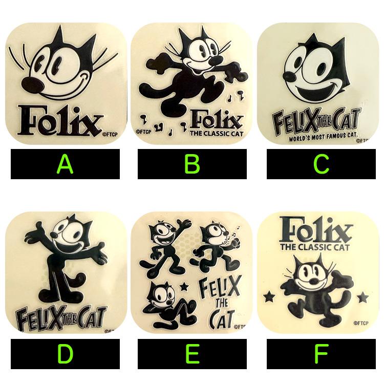 転写シール FELIX フィリックス 台紙サイズ H9×W6cm キャラクター ネコ