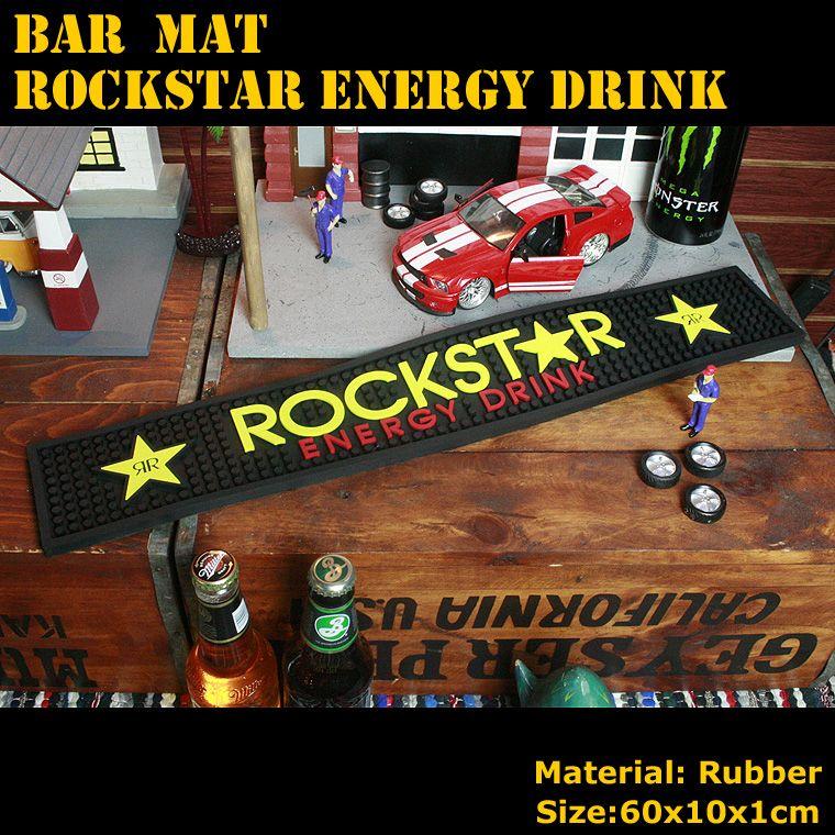 バーマット「ROCKSTAR ENERGY ロックスターエナジー」 エナジードリンク バーカウンター インテリア アメリカ雑貨 ア｜colour