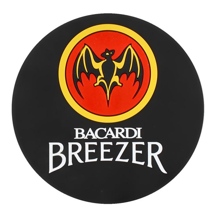 ラバー製 コースター 2枚セット 「BACALDI BREEZER バカルディ」直径