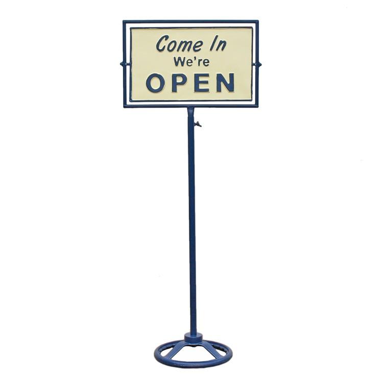 店舗用 看板 ダルトン スピナー サインスタンド Open Closed ネイビー 人気海外一番 Dulton オープン アメリカン雑貨 アメリカ雑貨 クローズ G965 1245nb