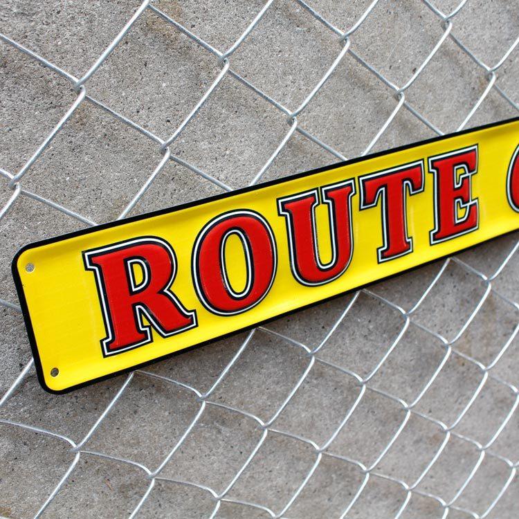 看板 エンボス メタルサイン Route 66 ルート66 赤文字 黄背景 高さ8 5 幅59cm ブリキ看板 店舗 インテリア アメリカ雑貨 アメリカン雑貨 Sho アメリカン雑貨colour Yahoo 店 通販 Yahoo ショッピング