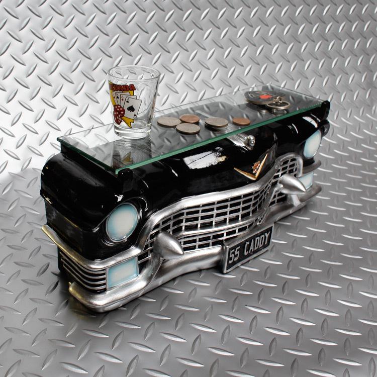 キャデラック カー ウォールシェルフ (黒) アメ車 飾り棚 壁掛け