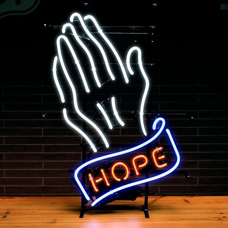 ネオンサイン / Prayer Hope プレイヤー ホープ 高さ62×幅43×奥行13cm 