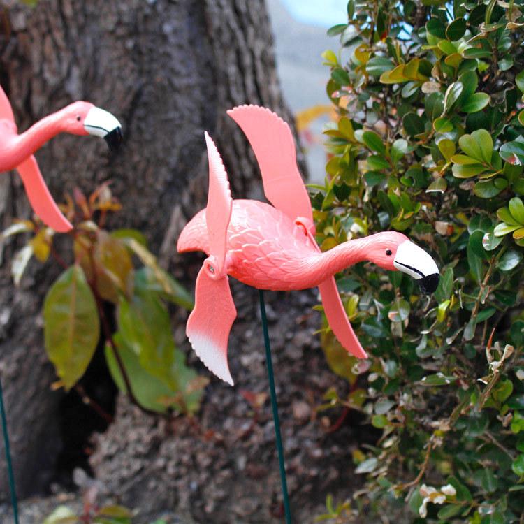 Pink Flamingo Windmill ピンク フラミンゴ ウィンドミル 2体