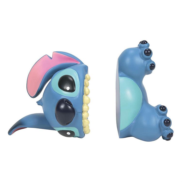 フィギュア スティッチ ブックエンド 23.5cm リロ アンド スティッチ 本立て  enesco Disney Showcasの画像