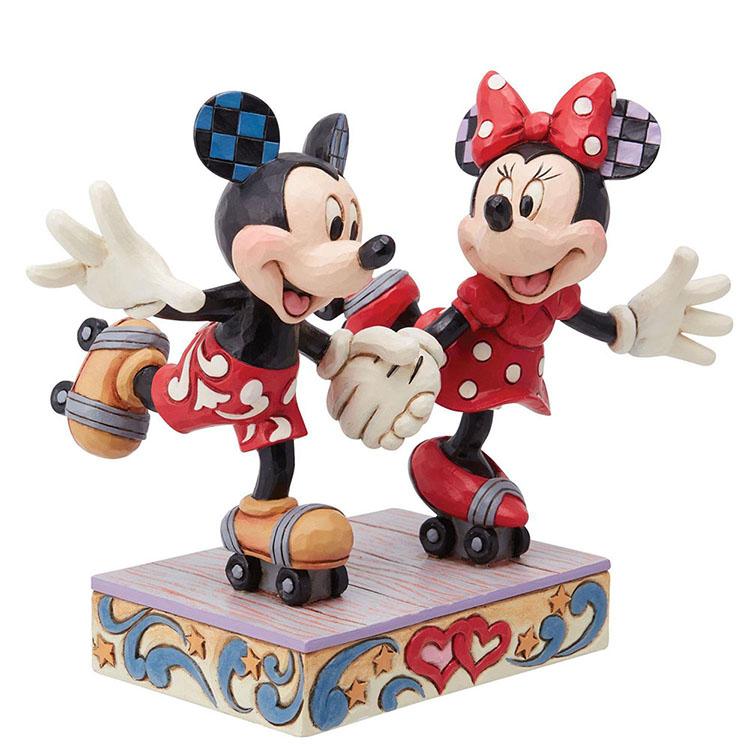 フィギュア ディズニー ミッキー&ミニー ローラースケート 14cm enesco Disney Traditions レジン製 - フィギュア本体 フィギュア ディズニー ミッキー&ミニー ローラースケート 14cm enesco Disney Traditions レジン製 - フィギュア本体