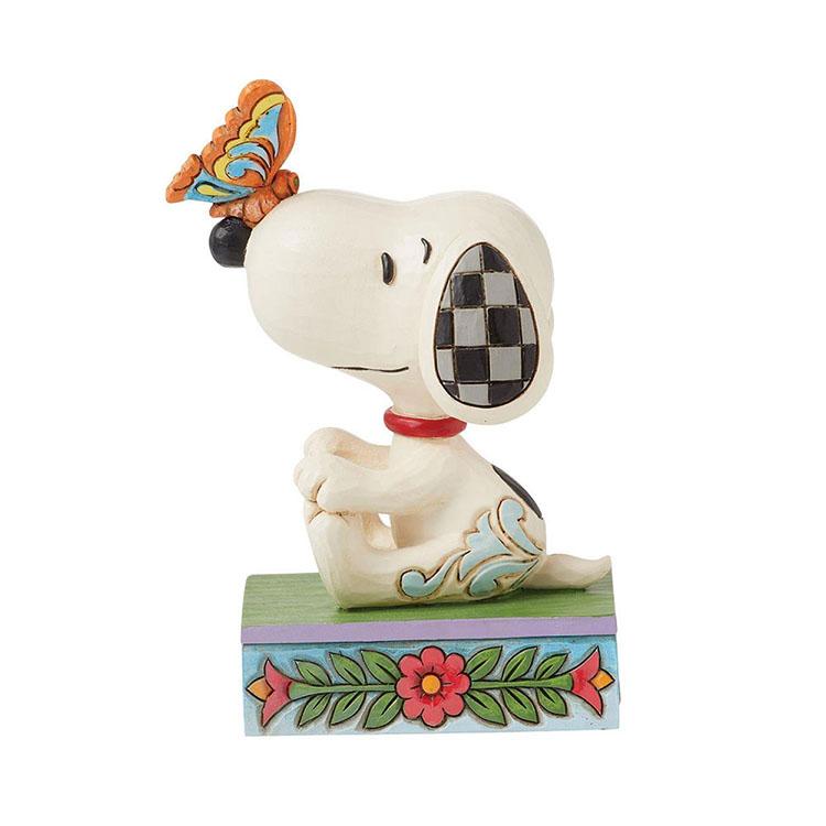 (箱あり)Enescoスヌーピー置物フィギュア SNOOPY（スヌーピー） 置物 フィギュア バタフライ オン ノーズ 11.2cm