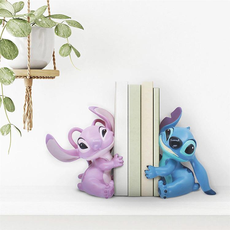 Disney 本たて フィギュア スティッチ&エンジェル ブックエンド Disney 本たて フィギュア スティッチ&エンジェル ブックエンド