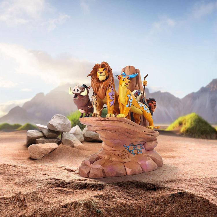 フィギュア ディズニー ライオン・キング プライドロック 約23cm enesco Disney Traditions ライオンキの画像