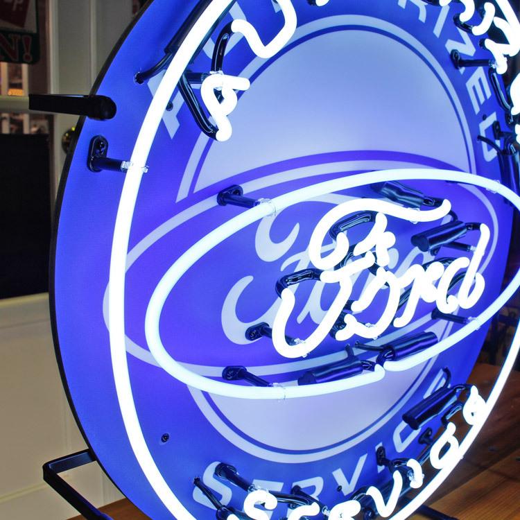 看板 照明 ネオンサイン FORD フォード 縦60×横60×奥行15cm（デザイン