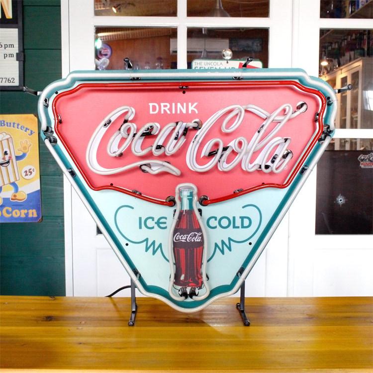 Coca Cola 看板 照明 ネオンサイン COCA-COLA コカ・コーラ ICE Coca Cola 看板 照明 ネオンサイン COCA-COLA コカ・コーラ ICE