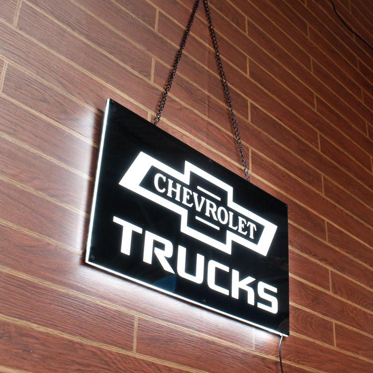 看板 LEDスリムサイン CHEVROLET TRUCKS シボレー トラックス 縦 看板 LEDスリムサイン CHEVROLET TRUCKS シボレー トラックス 縦