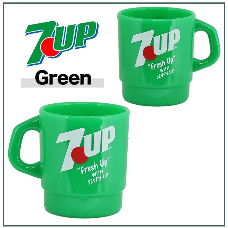 セブンアップ マグカップ スタッキングマグ 7UP 高さ92×直径82mm セブンアップ マグカップ スタッキングマグ 7UP 高さ92×直径82mm