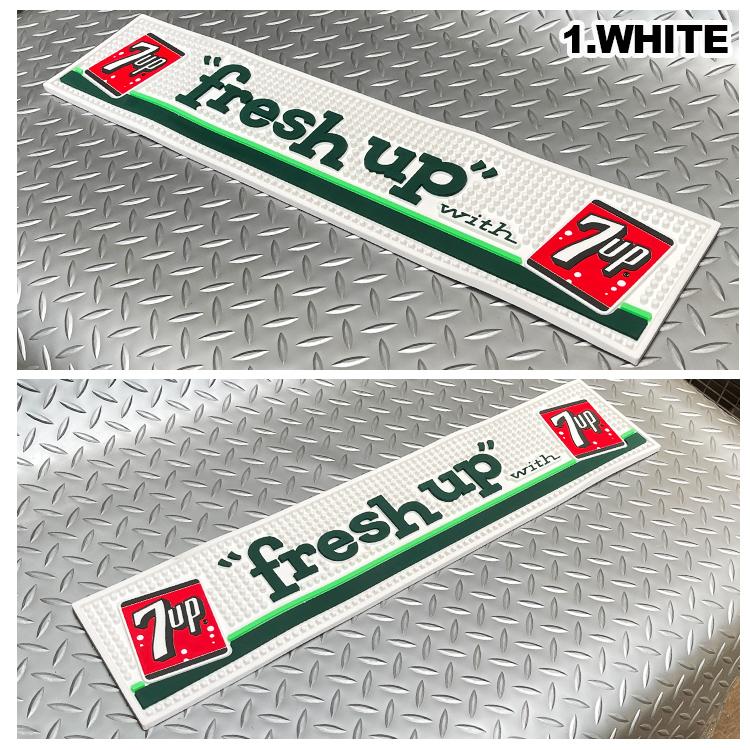 セブンアップ バーマット 7UP 縦13.2×横60.5×厚さ0.8cm ラバー製