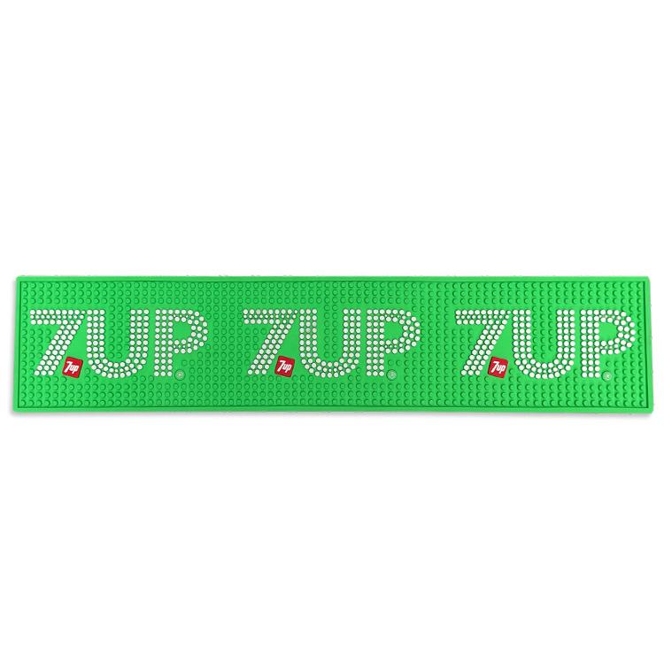 セブンアップ バーマット 7UP 縦13.2×横60.5×厚さ0.8cm ラバー製