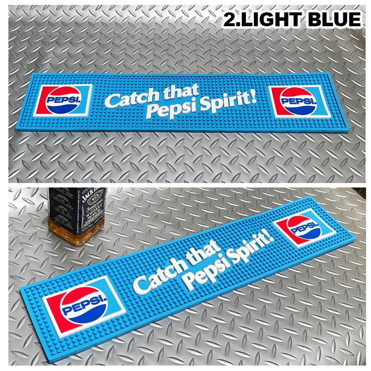 バーマット PEPSI 縦13.2×横60.5×厚さ0.8cm ラバー製 ペプシ ドリンク柄 バー用品 カウンター コースタート｜colour｜07