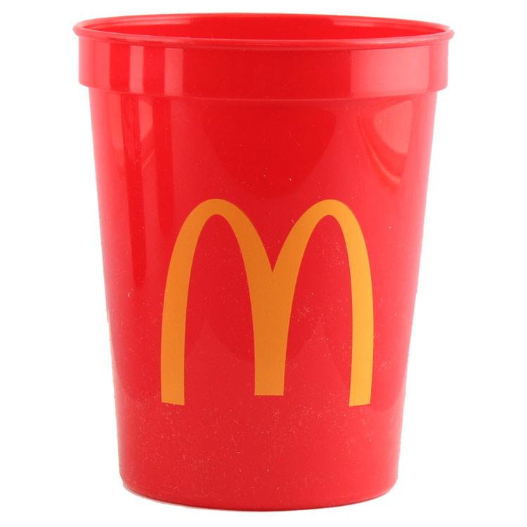 コップ McDonald's マクドナルド プラスチックカップ レッド 2個セット
