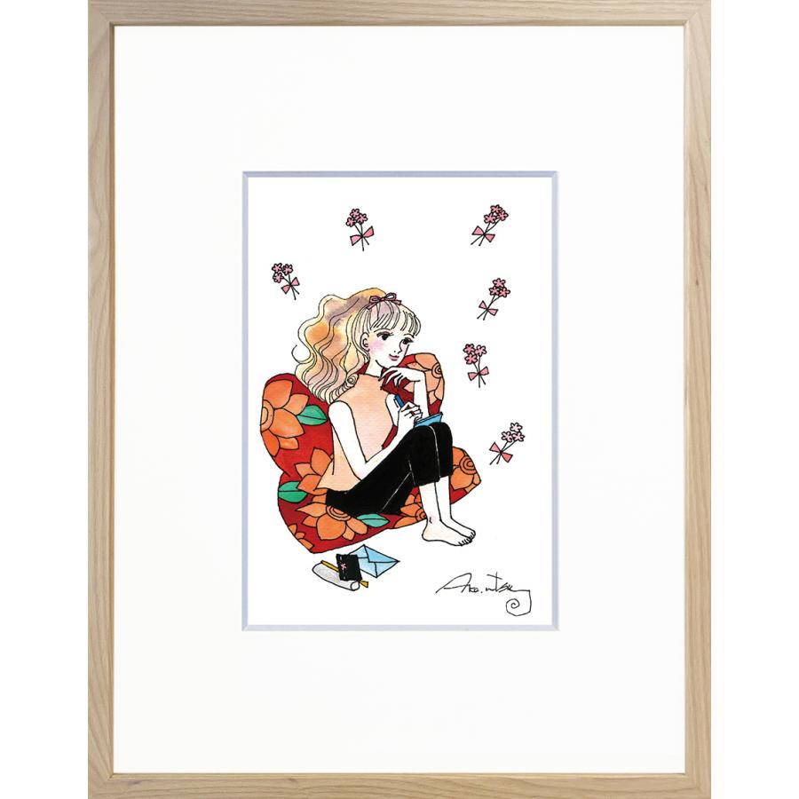 陸奥A子「LINEもしいけどたまには手紙を書くことにした」複製原画（