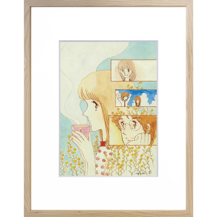 陸奥A子 復刻版シリーズ！『ミルキー・セピア物語』複製画（サイン入り