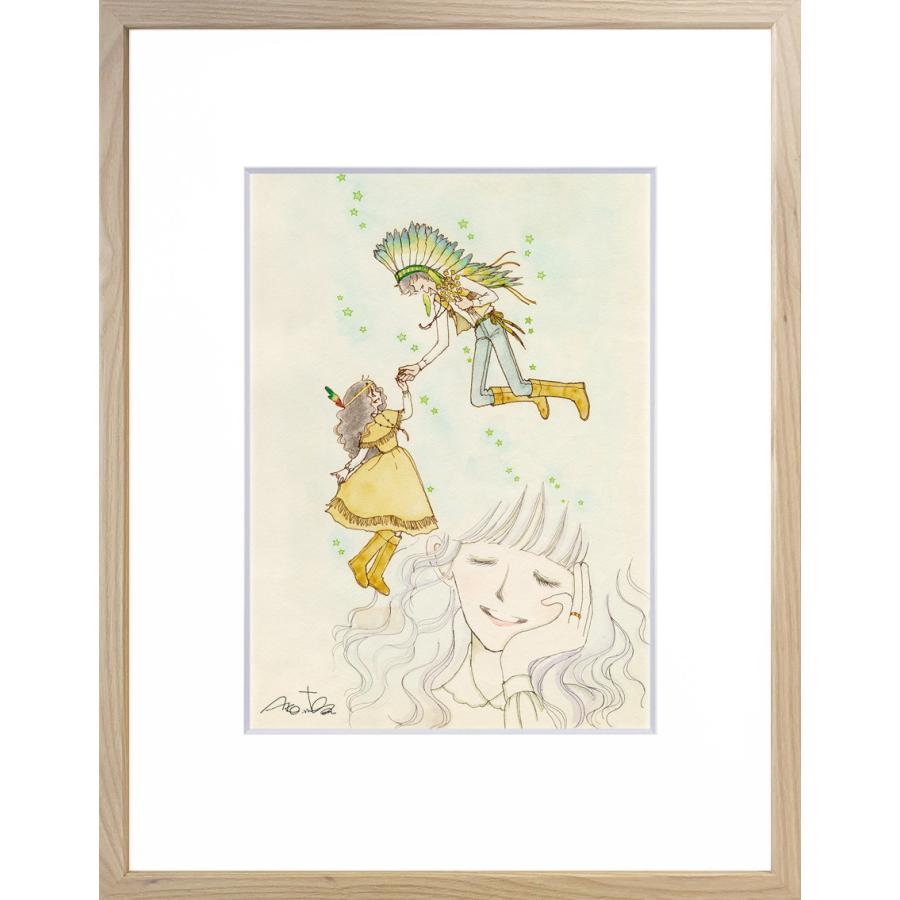 陸奥A子 直筆自画像サイン入り複製原画・額装「こんぺい荘のフランソワの・・・」 カワイイ＆おとめチック / 【商談中】陸奥A子 漫画「こんぺい荘の