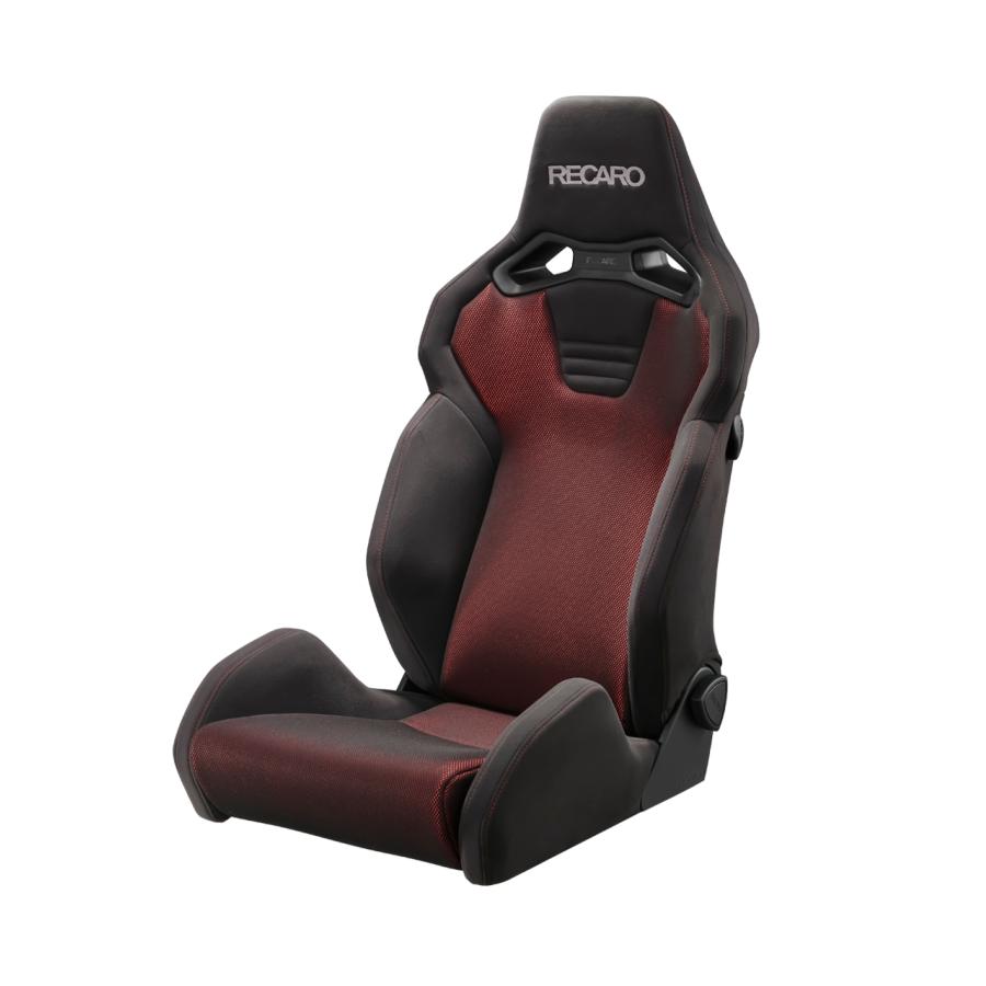 RECARO SR-S BK100 RD/BK　レカロ　SR-S ：生地〈サイド / センター/ バック〉 カムイ黒/ブリリアントメッシュ赤/カムイ黒　品番 81-120.20.641-0 | レカロ