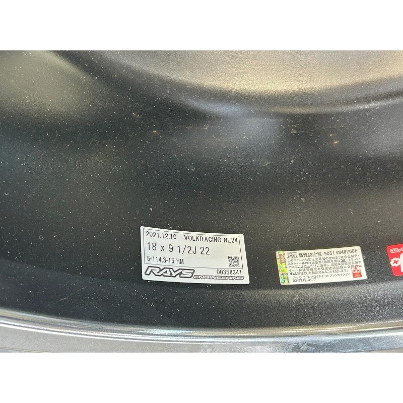 展示品アウトレットセール　VOLK RACING NE24　シャイニングブラックメタル　9.5J-18　inset+22　PCD114.3X5H　x2本 |  | 01