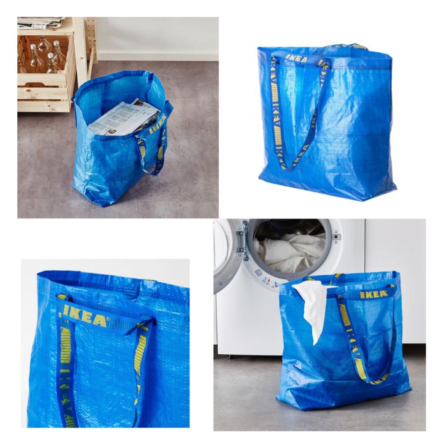 イケア（IKEA） フラクタ キャリーバッグ M ブルーバッグ エコバッグ