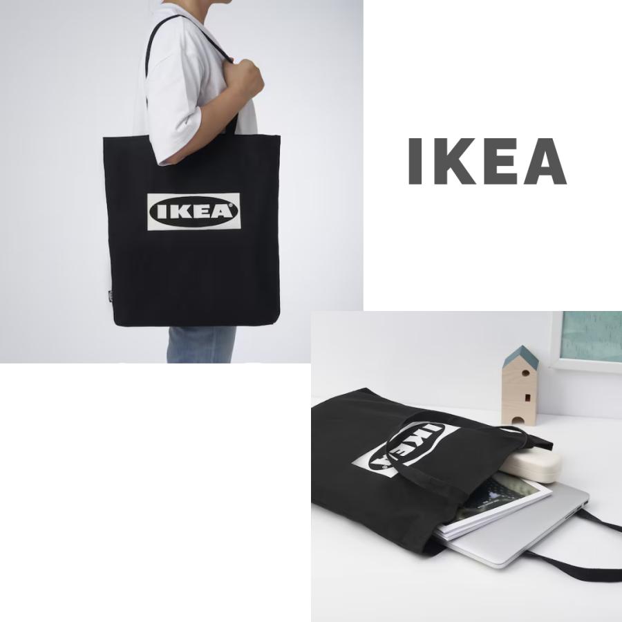 イケア（IKEA） エフテルトレーダ トートバッグ エコバッグ ホワイト