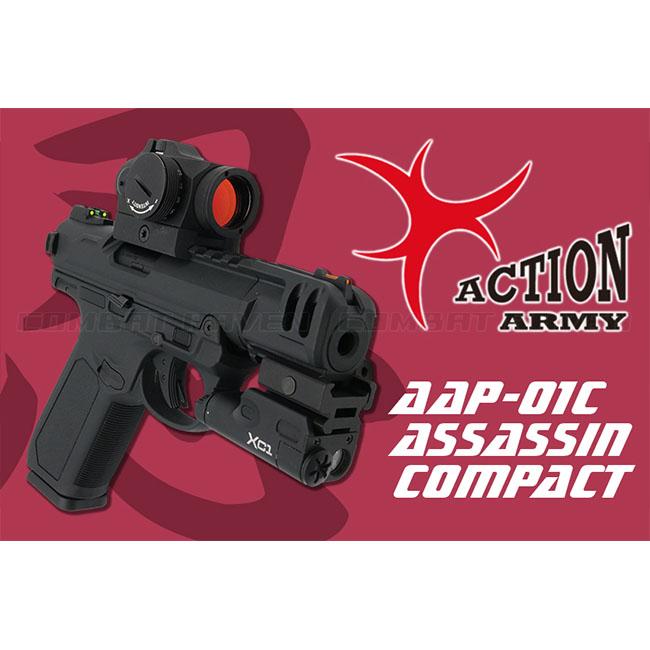 アクションアーミー　AAP-01C ガス注入バルブ無し ACTION ARMY ガスブローバック AAP-01C アサシンコンパクト BK
