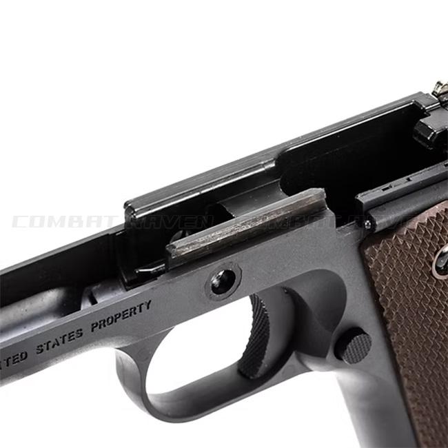 【BATON airsoft】18才以上用CO2ガスブローバック M1911A1 CO2GBB 最新ロット/JASG認定/ガバメント/COLT/エアガン/973549〈*0101-0700-BK〉の画像
