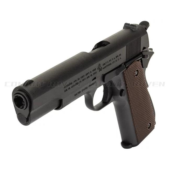 【BATON airsoft】18才以上用CO2ガスブローバック M1911A1 CO2GBB 最新ロット/JASG認定/ガバメント/COLT/エアガン/973549〈*0101-0700-BK〉の画像