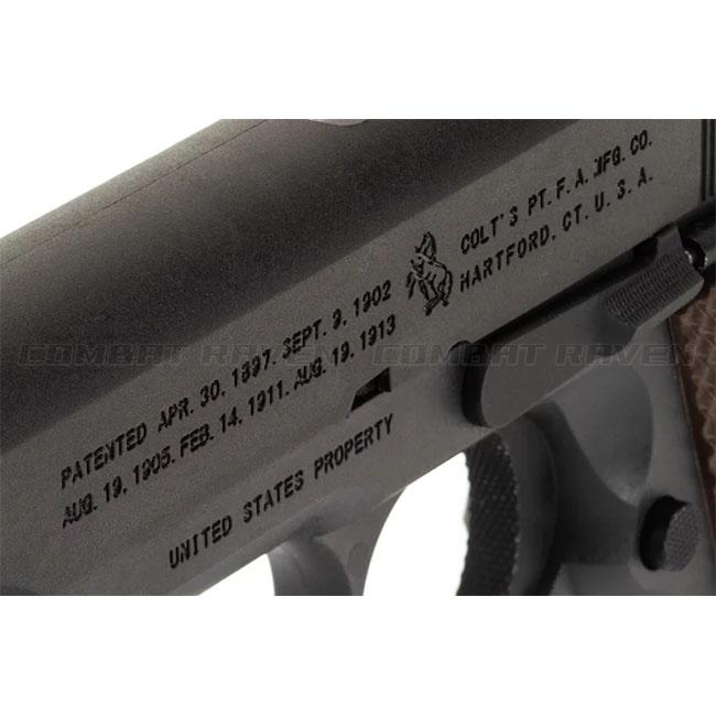 【BATON airsoft】18才以上用CO2ガスブローバック M1911A1 CO2GBB 最新ロット/JASG認定/ガバメント/COLT/エアガン/973549〈*0101-0700-BK〉の画像