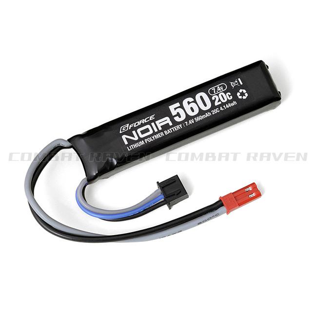 G-FORCE】 Noir LiPo 7.4V 560mAh 20C ハンドガン・サブマシンガン用