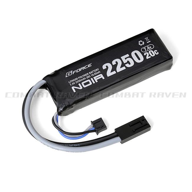 G-FORCE】 Noir LiPo 7.4V 2250mAh 20C ミニS互換サイズ/リポ