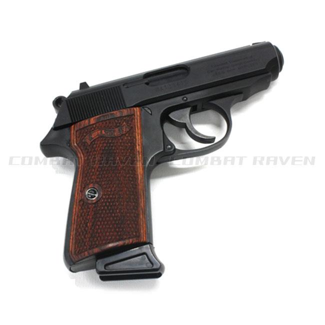 PANDORA ARMS】ウッドグリップ マルゼン製 ワルサーPPK/S用ブラウン