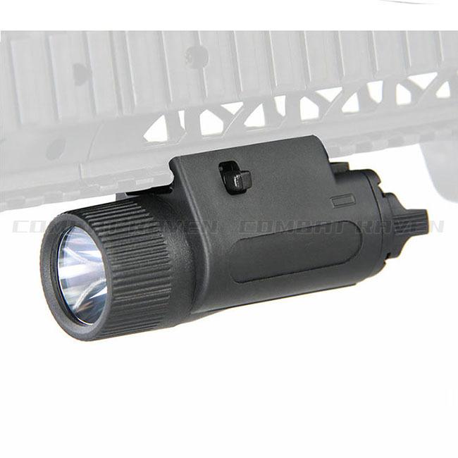 【C.A.S TACTICAL】M3タイプ LEDタクティカルフラッシュライト BK/高輝度LED/樹脂製/電源CR123A 2本別売り/20mmレイル/エアガン〈#0110-0406-BK〉｜combatraven｜15