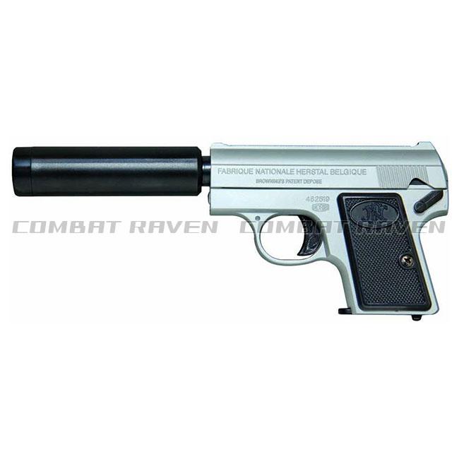 新品　クラウン　ベビーブローニング　ステンレスカラー　カスタム　改修品　10禁 クラウンモデル 【クラウン】10才以上用ポケットハンドガンNo.15