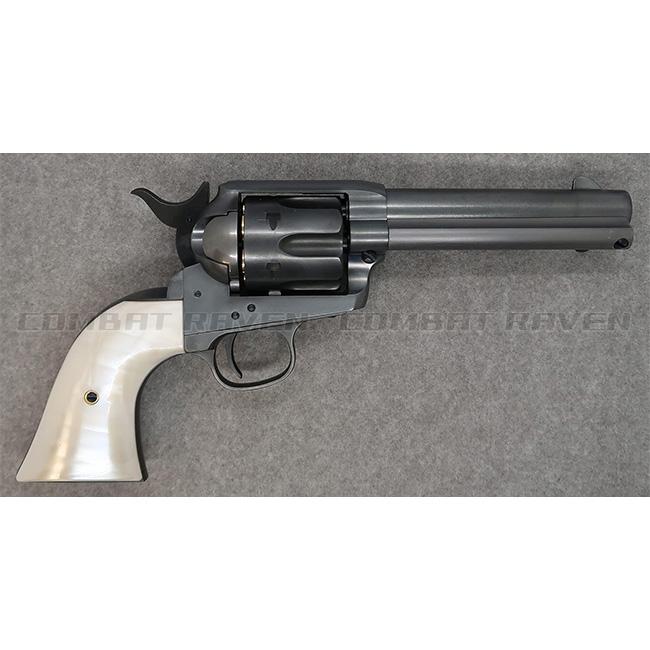 【マルシン】18才以上用ガスリボルバー コルトSAA.45 シビリアン 4.75インチ EXHWパールプラグリップ/6mmBBガスガン/065727〈*0112-0835-EXHWPG〉