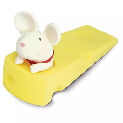 ネズミ ドアストッパー かわいい 扉止め 白 グレー 鼠 PVC ドア止め |  | 01