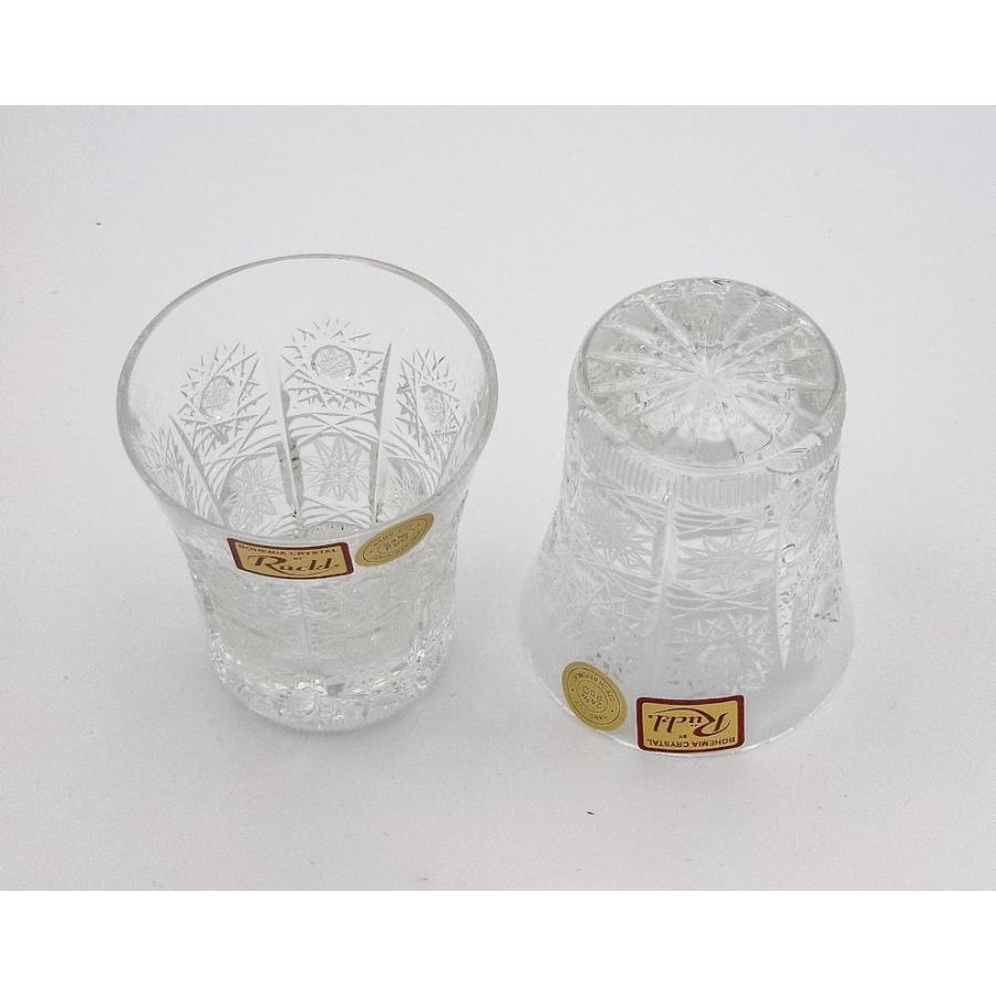 ボヘミアングラス クリスタル 500PK 冷酒グラス ２個セット（リキュールグラス）の画像