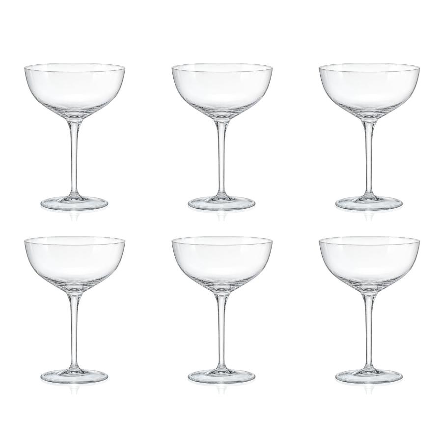 シャンパングラス 210ml 6個セット ボヘミアングラス クリスタレックス